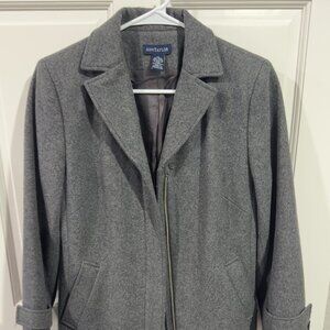 Ann Taylor Women's Gray Zip Jacket Size XS Petite